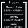 Printable Opening Times Sign v7