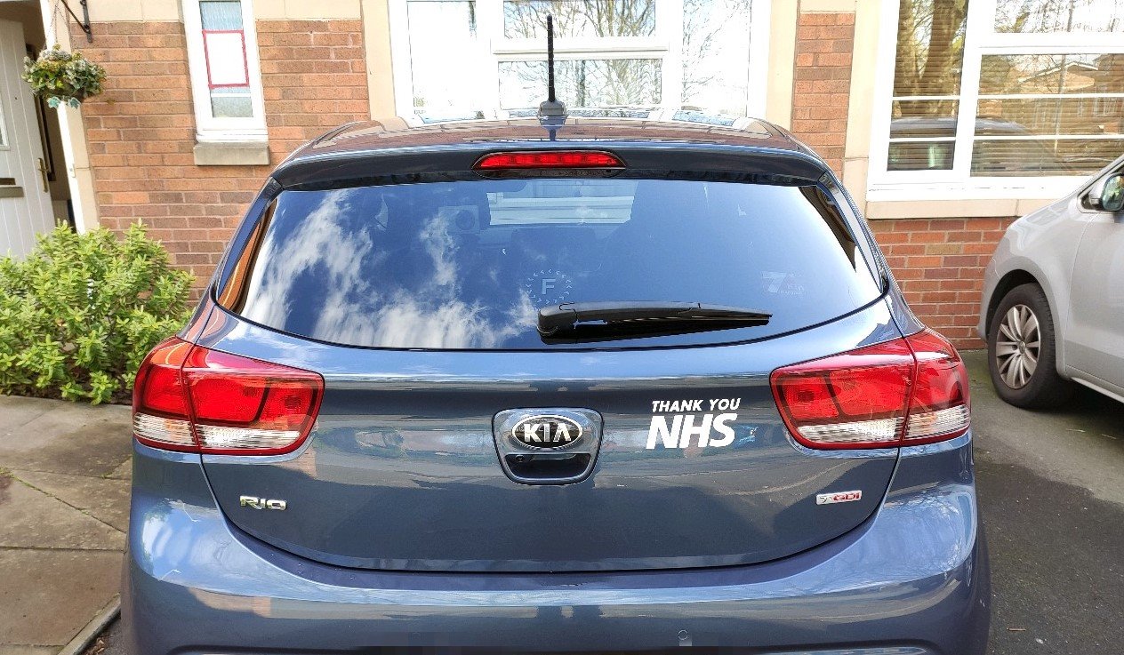 Free Thank You NHS Car and Window Sticker (3 Pack)