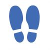 Set of 24 Foot Prints-for social distancing 2 meter rule